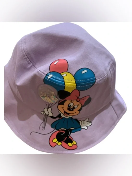 Disney Parks Lavender Minnie Mouse PVC Balloon Adult Bucket Hat - Picture 3 of 6